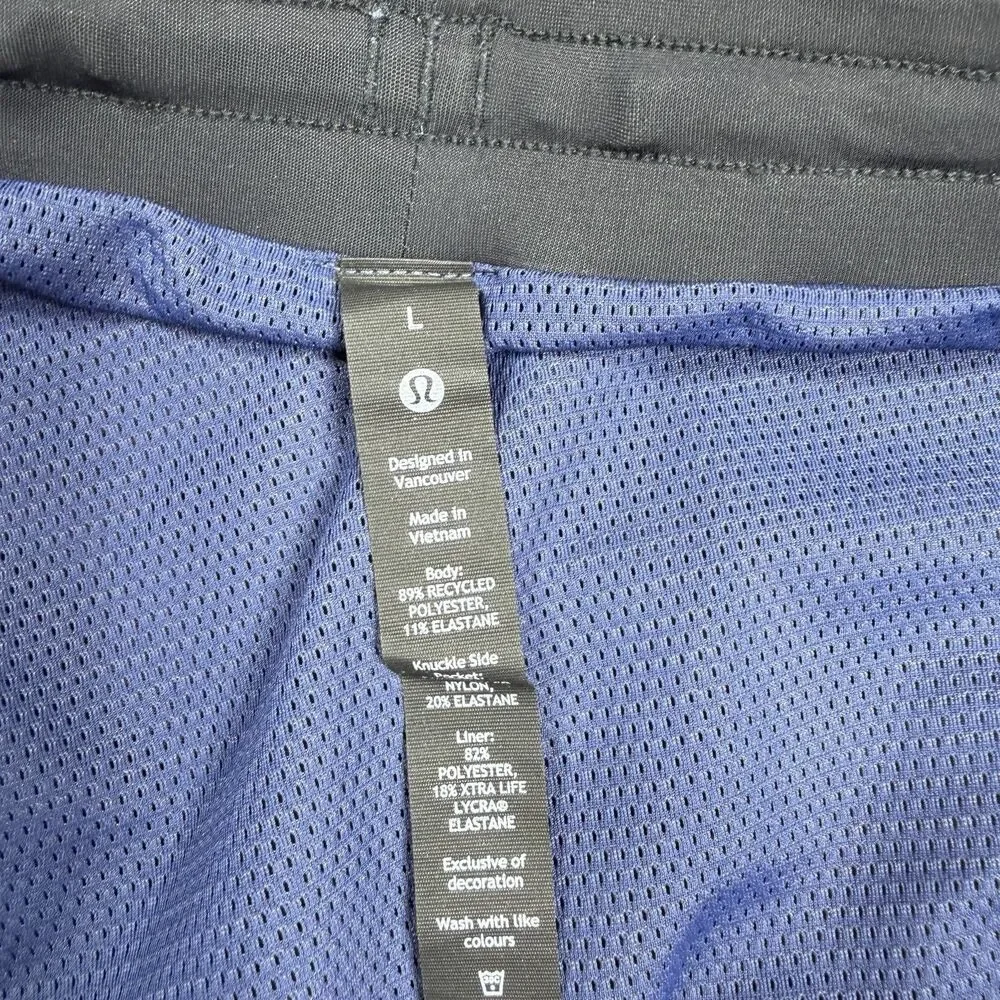 Lululemon Pool Short Swim Trunks Men’s Size Large Blue M7AWXS Drawstring
